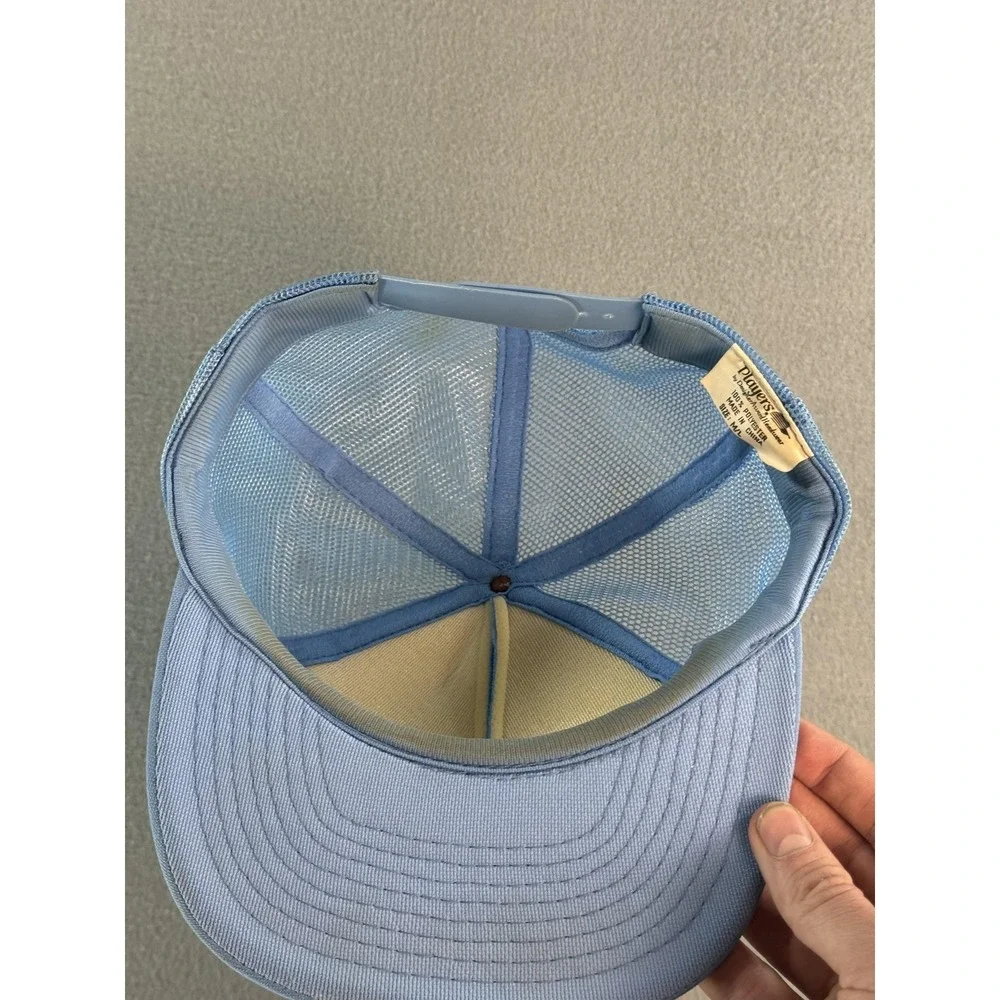 McHenry Hat Cap Snap Back Mens One Size‎ Blue Mesh Trucker Stars Graphic Players